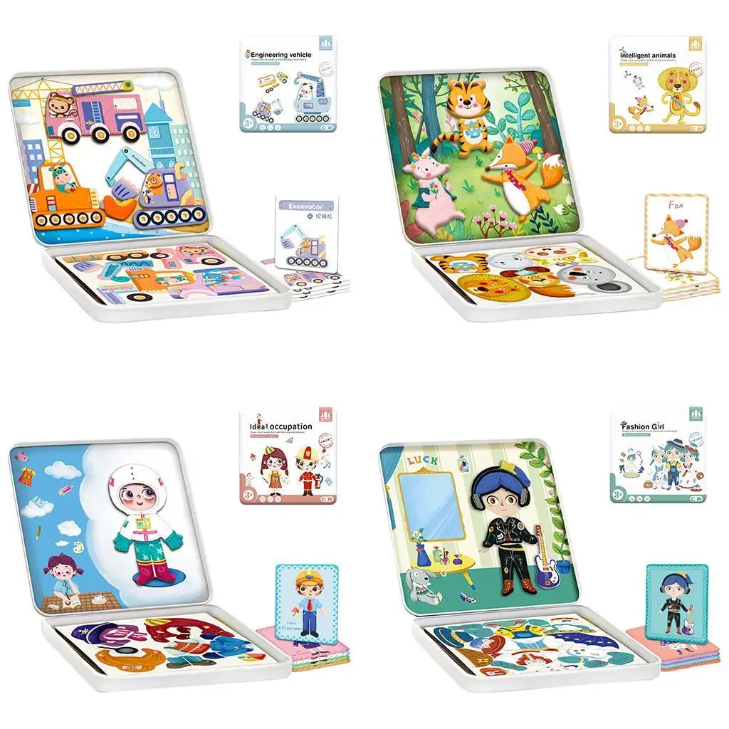 Пластиковые магнитные игрушки-пазлы набор для малышей день рождения Хэллоуин |