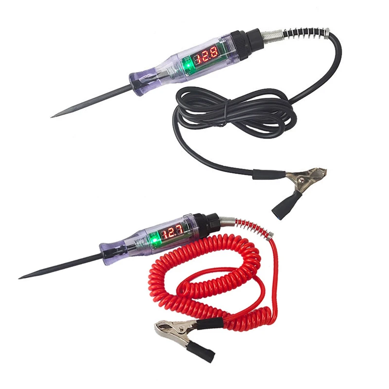 

Car diagnostic Probe Test Pen Light Bulb Automobile Polarity Pen Car Truck Voltage Circuit Tester 6V 12V 24V Line Tester Tools