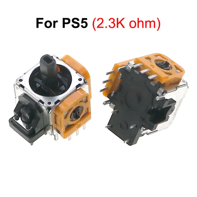 YuXi 2pcs 3D Analog Joystick Grip stick repair parts Sensor Module Potentiometer For Sony PS5 PS4 Pro Controller Gamepad 5