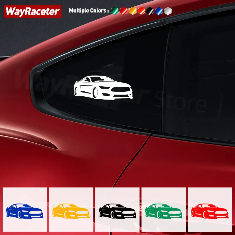 

Светоотражающая наклейка на окно автомобиля, креативная графическая наклейка на корпус багажника, Виниловая наклейка для Ford Mustang S550 Shelby GT GT500 350, аксессуары