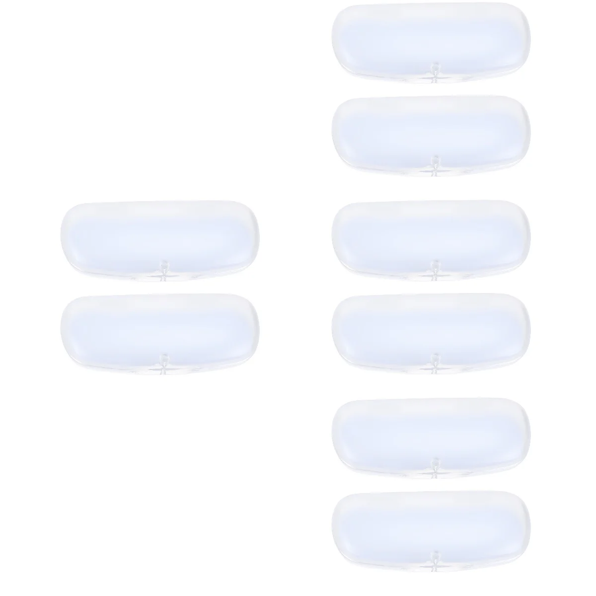

8 Pcs Glasses Case Eyeglasses Cases Terrarium Containers Sunglasses Holder PVC Bag Man Plastic