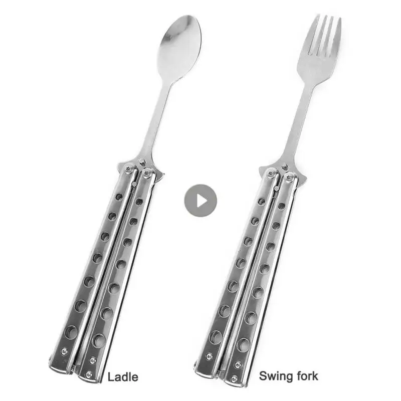 Походная посуда полый процесс складная ложка для хранения уличная кухонная