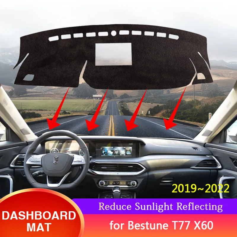 

for FAW Bestune T77 X60 2019 2020 2021 2022 Dashboard Cover Anti-Slip Protect Sunshade Dast Mat Carpet Cushion Car Accessorie