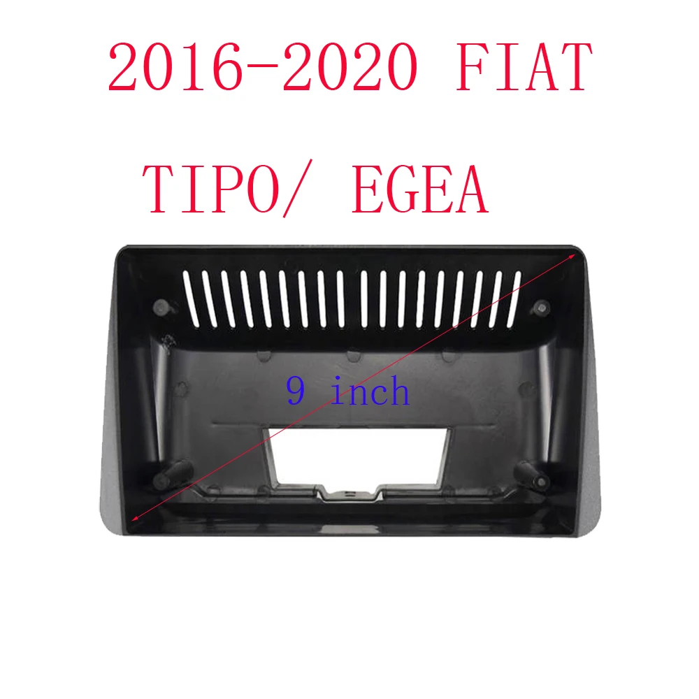 

9inch Car Fascia Radio Panel DVD Panel Dash Kit Install Adapter Console Frame Bezel trim For Fiat Tipo Egea 2016-2020 dvd frame