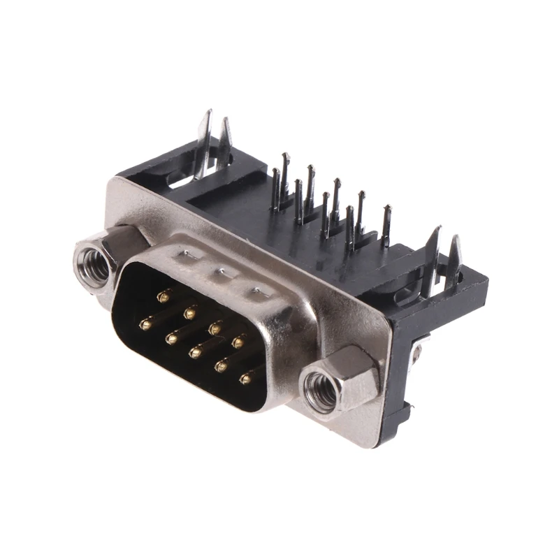 10 шт. RS232 Serial DB9 DB-9 9-контактный штекер/гнездо прямоугольный разъем Jack - купить по