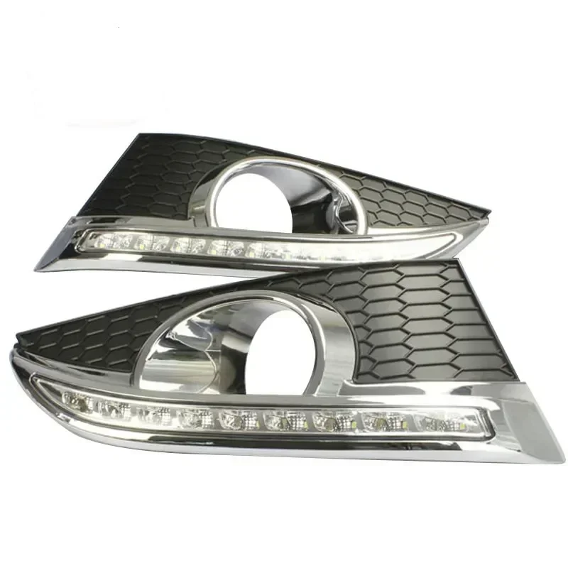 

Автомобильные светодиодные фонари DRL 12 В для Chevrolet Captiva 2011 2012 2013, желтый указатель поворота, светодиодные дневные ходовые огни, противотуманные фары