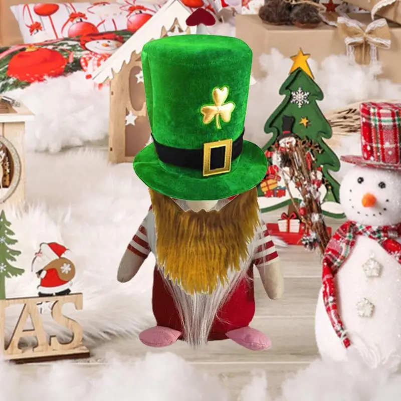 

St Patricks Day Hat St. Patrick's Day Party Costume Suit Include St Patricks Day Beard Shamrock Glasses Necklace Tie