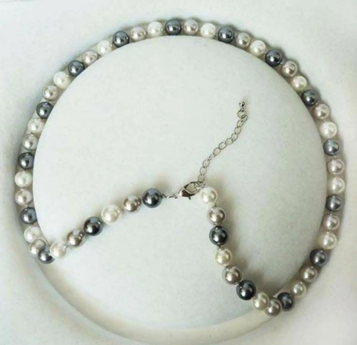 

Fashion New 8mm Multicolor South Sea Shell Pearl Round Bead Necklace 18AAA