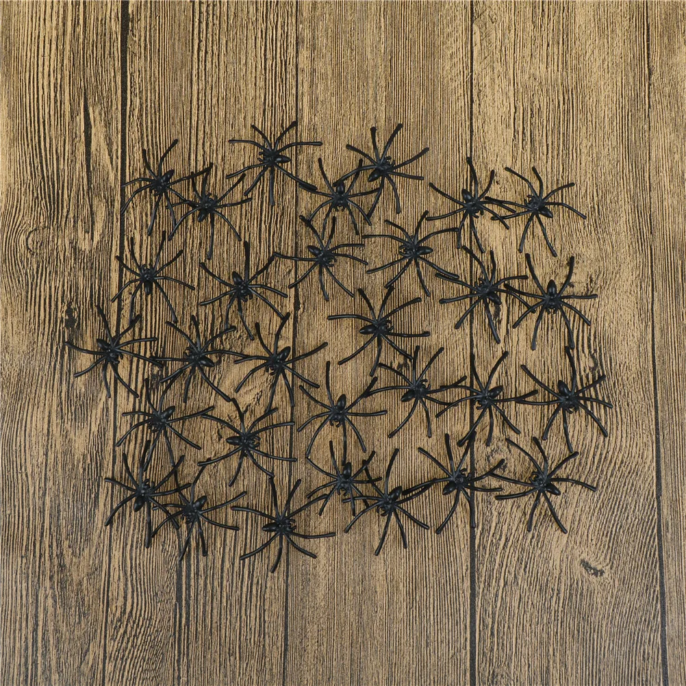 

30 шт./упаковка, пластиковые поддельные пауки-розыгрыши