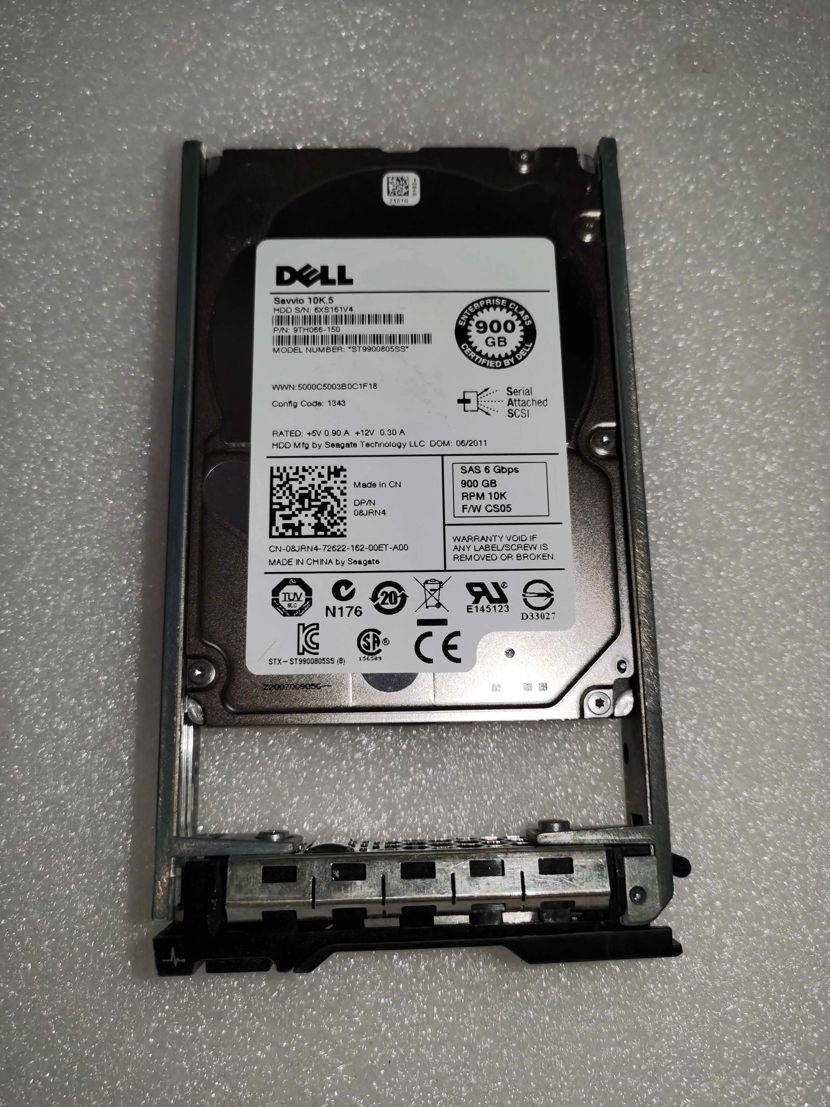 

DELL 900G 10K SAS 6G 2.5 ST9900805SS 08JRN4 8JRN4 hard drive HDD
