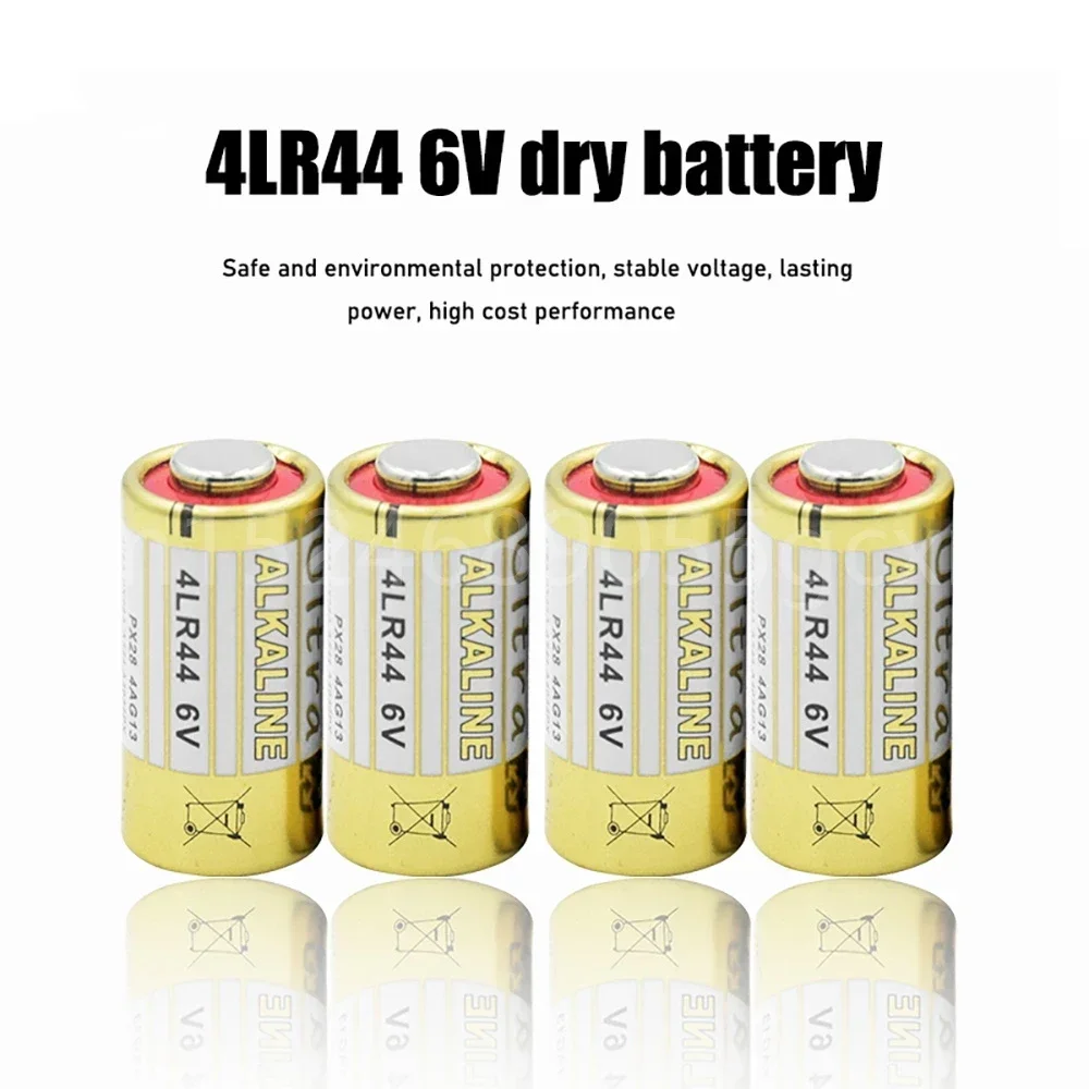 10PCS 6V 4LR44 150mAh Dry Alkaline Battery Primary Cell GP476 K28 V28 PX28AB L1325 1414A V4034PX PX28L K28L for Security Alarms