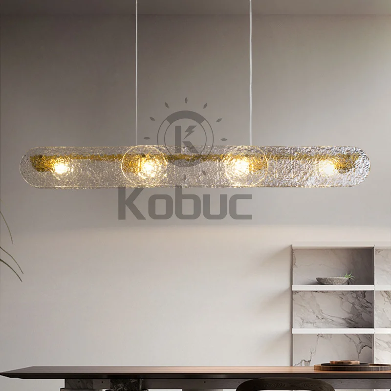 Современный стеклянный подвесной светильник Kobuc E14 люстра из меди в