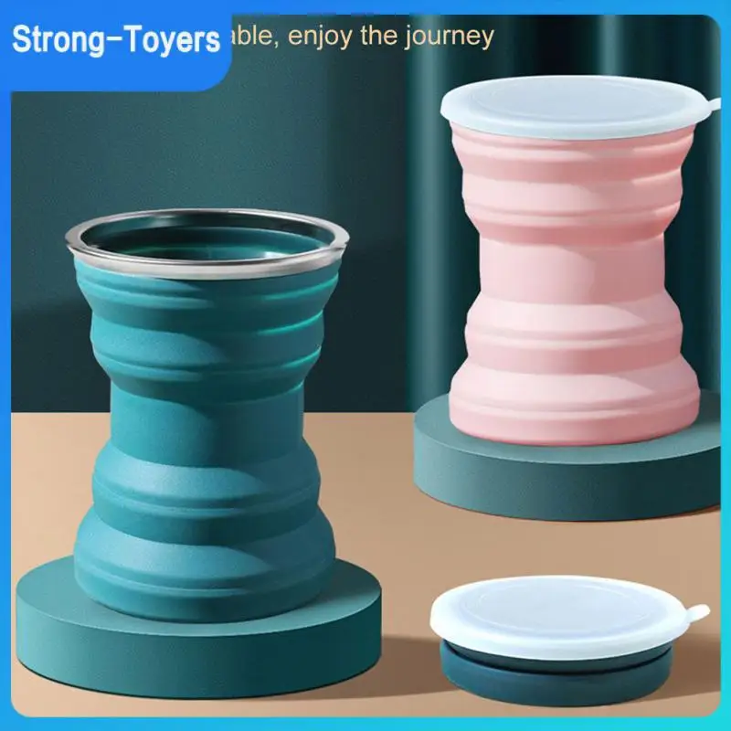 

Складная чашка с крышкой, портативная многофункциональная чашка для воды для путешествий, кемпинга, улицы, бутылка для воды