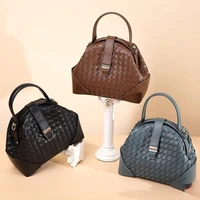 new fashion portable vegetable basket luxury handbags women bags designer hand woven cowhide one shoulder messenger womens bag