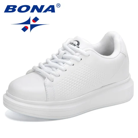 Кроссовки BONA женские на платформе, светильник кие дышащие, Вулканизированная подошва, дизайнерская повседневная обувь для прогулок, 2022