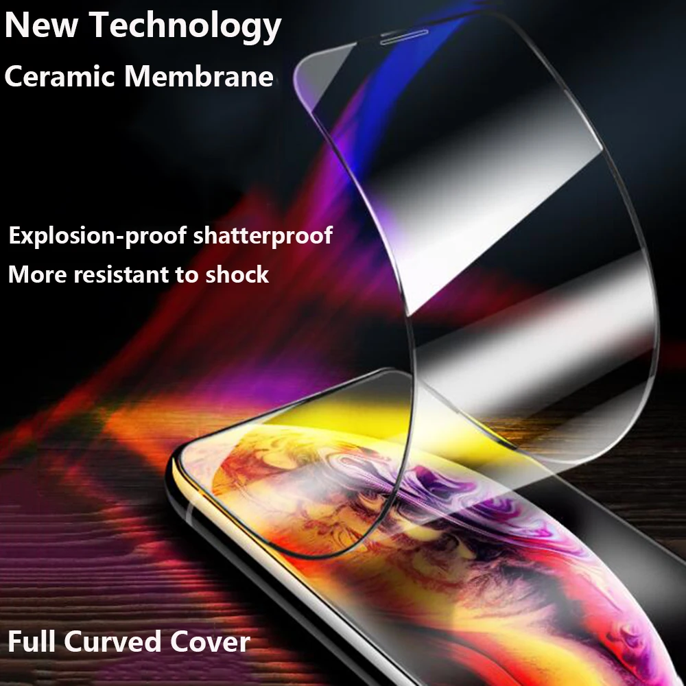 

3pcs Matte Privacy Screen Protector for iPhone 14 pro 13pro 12pro 11 13 12 mini iP XR X XS Max 7 8 6 6s plus i7 i8 Ceramic Film