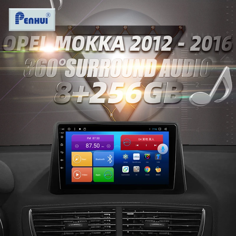 

Мультимедийная магнитола для Opel Mokka, стерео-система под управлением Android 2012, с видеоплеером, GPS Навигатором, для Opel Mokka, типоразмер 2 din, 2016-