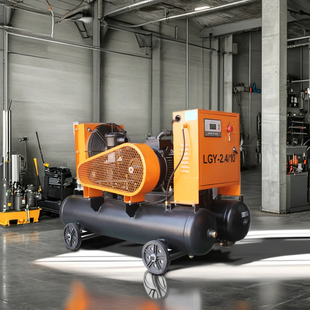 Kaishan Y-2.4/10 промышленный электрический мобильный поворотный винтовой воздушный