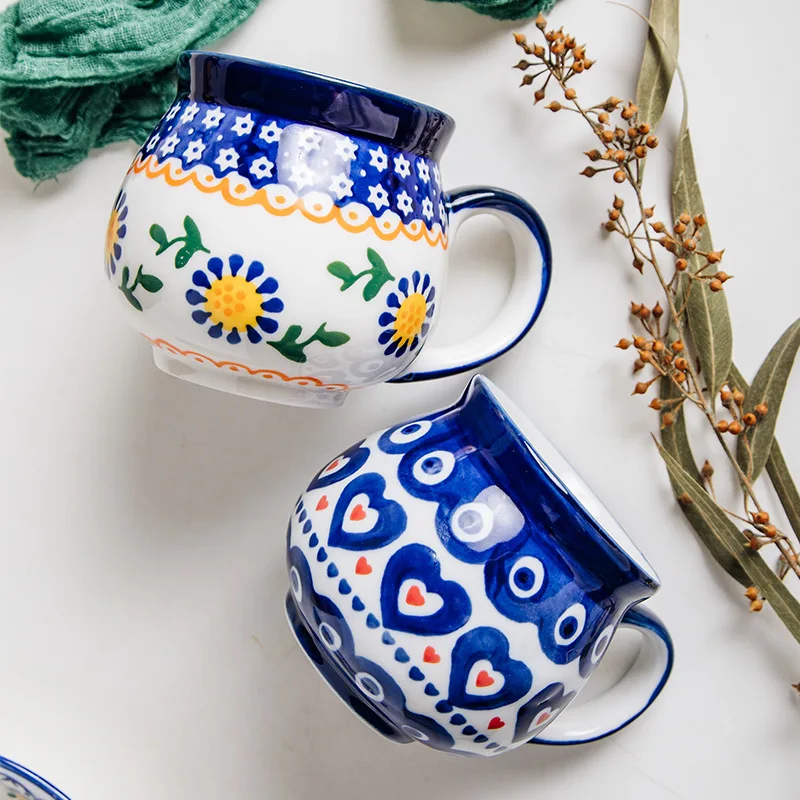 

Creative national style cups, advertising personality cups, fashionable large-capacity retro mark