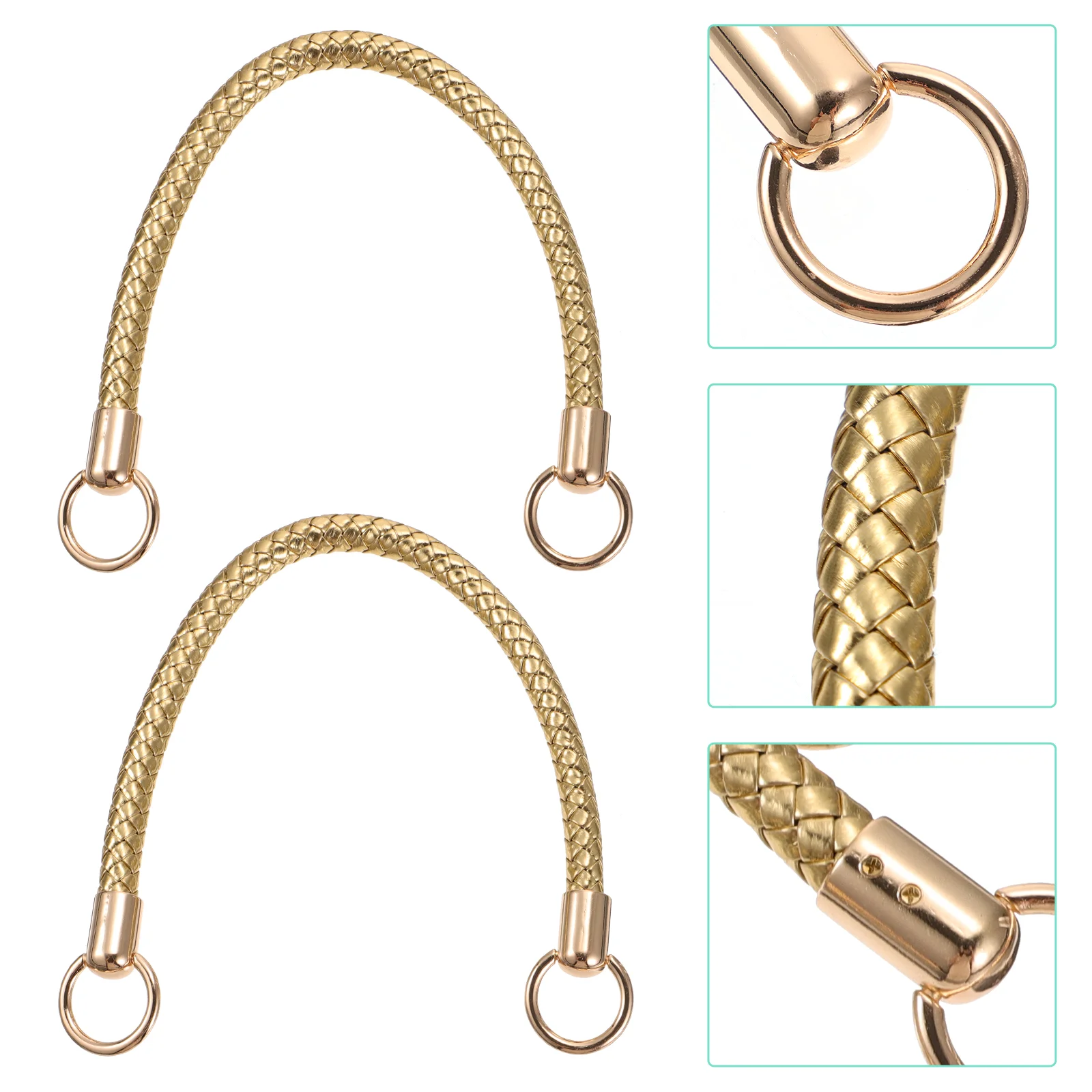

2 Pcs Luggage Handle DIY Handbag Accessories Waist Belt Bags Handles Making Replacement PU Tote