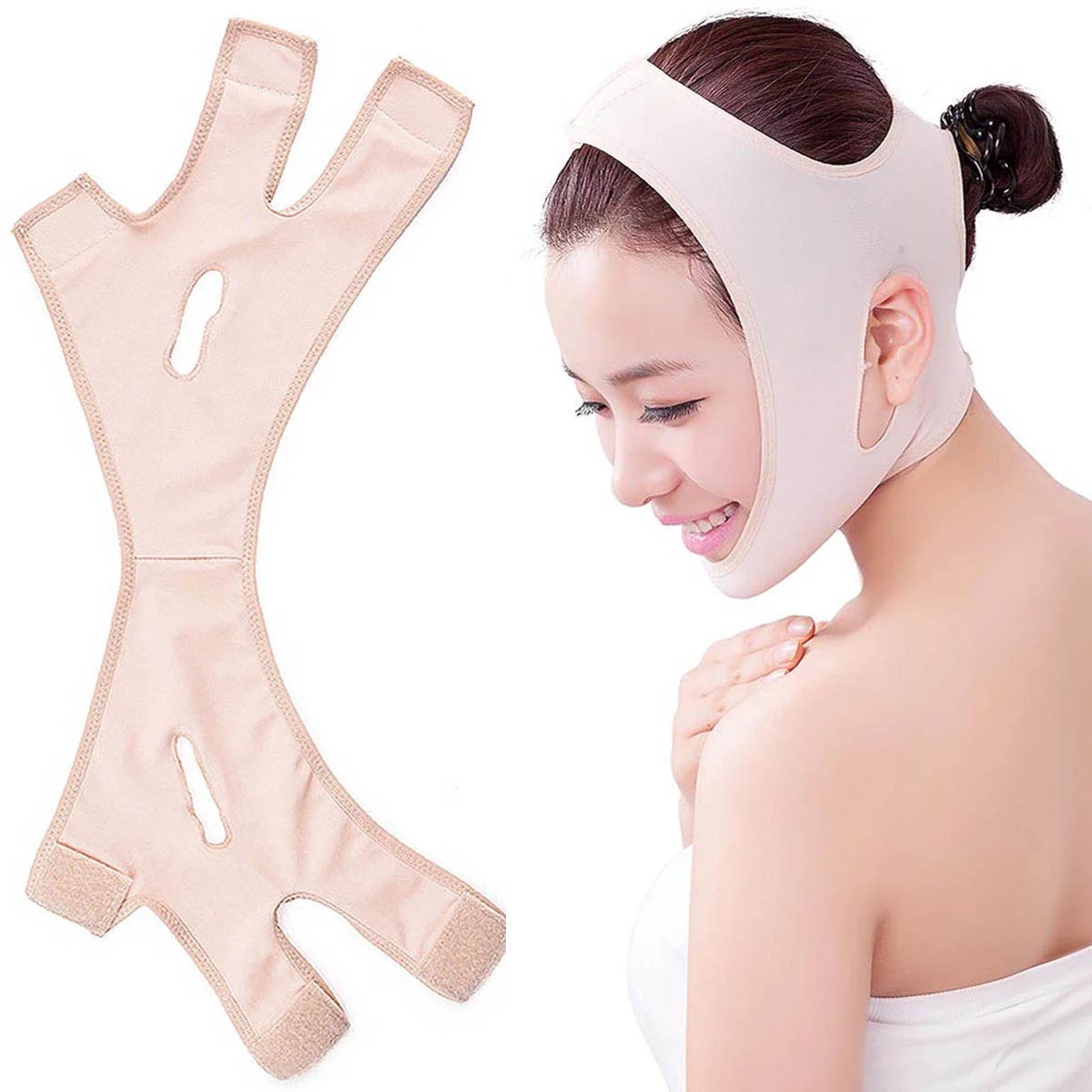 Противо морщин провисание тонкое лицо уход за лицом подтяжка кожи подбородок