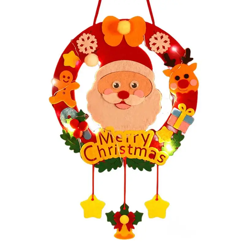 Рождественские украшения Орнамент товары для рукоделия Нетканый венок в форме