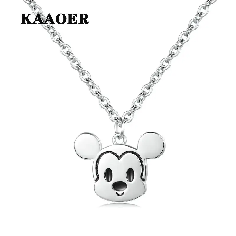 

KAAOER 2022 NEW 100% S925 New temperamental fashion mouse necklace design cold wind clavicle chain valentine's day gift