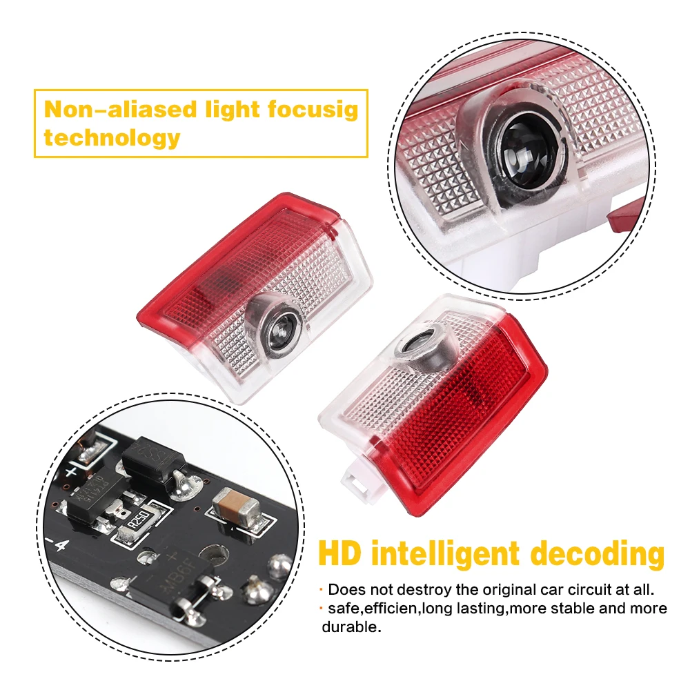 2X для Mercedes Benz C CLASS W205 C200 C250 C260 C300 C350 2015-2021 светодиодные лампы дверей автомобиля