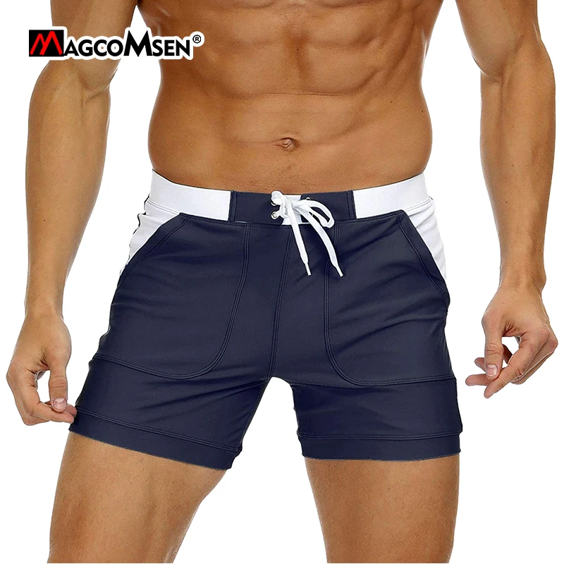 MAGCOMSEN летние шорты мужские купальники быстросохнущие плавки для серфинга