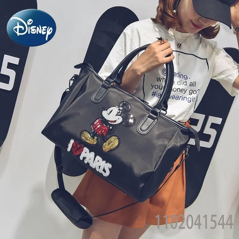 Disney Travel Bag for Women Cute Mickey Mouse Luggage Waterproof Duable Large Capacity Shoulder Bag for Trip Business