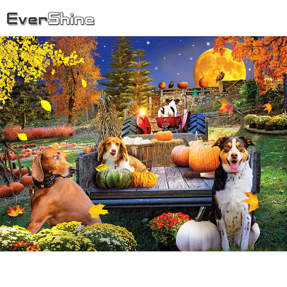 

EverShine полная площадь алмазная вышивка собаки картина из страз алмазная мозаика животные вышивка крестиком рукоделие Алмазная живопись мул...