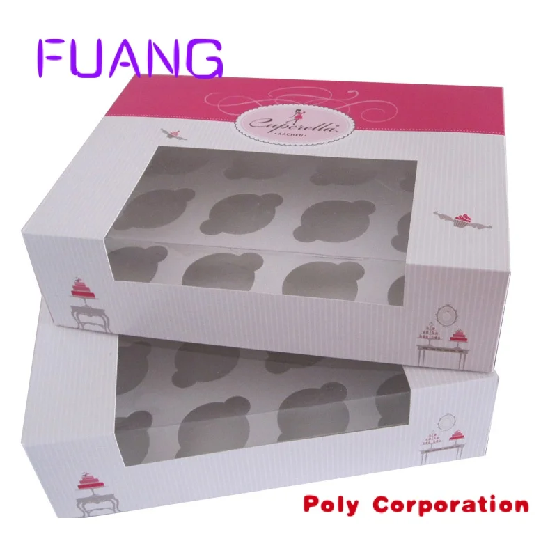 Custom cupcake boxes/ cake packaging design/ cupcake bakery boxes free samples