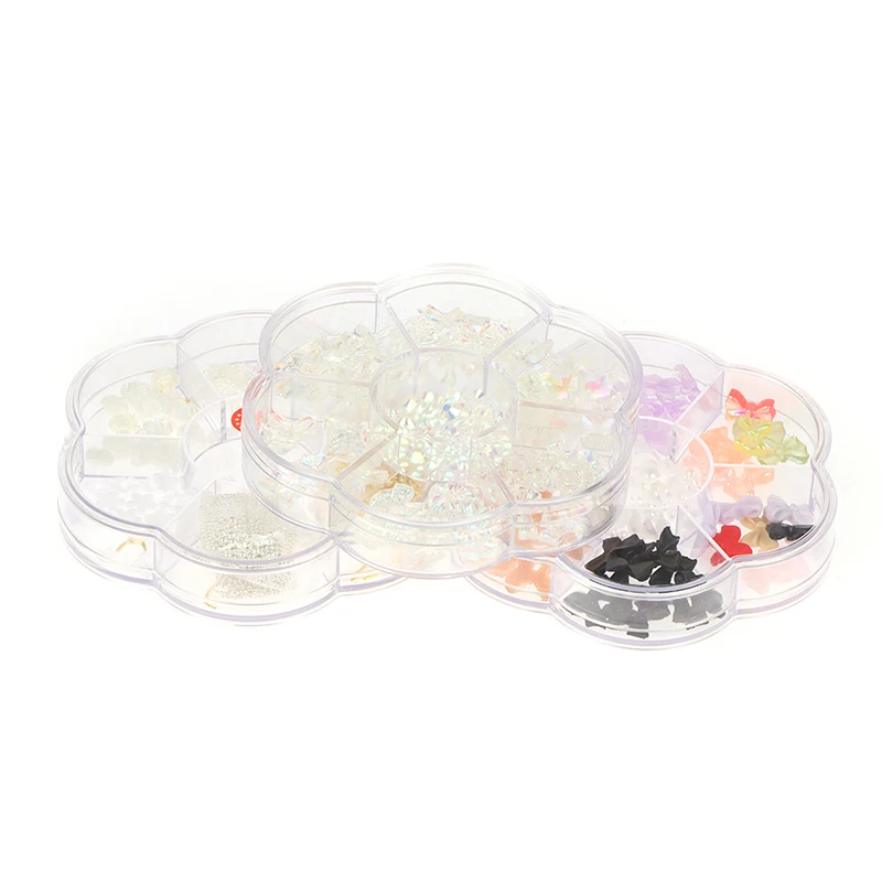 

Mixed Styles Rhinestone Pearl 3D Decorations Metal bow-knot Nail Art Accessories