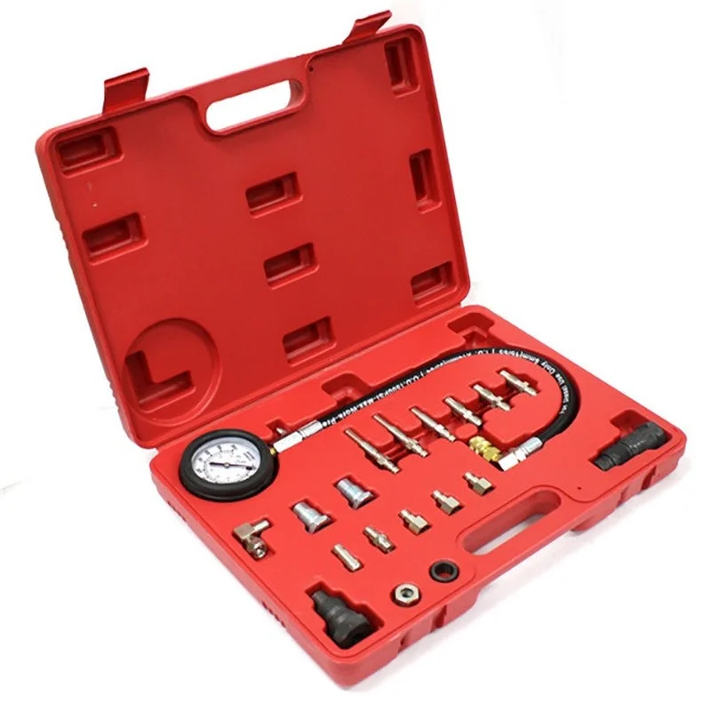 TU-15A Diesel Engine Compression Cylinder Pressure Tester Gauge Set 0-1000 PSI