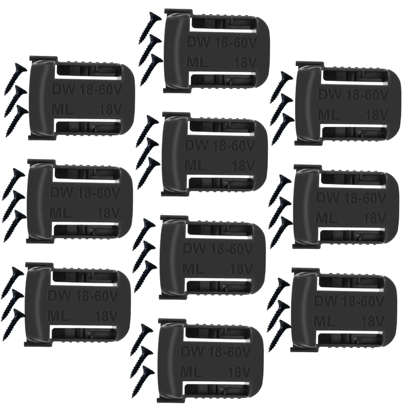 

New Battery Holder For Milwaukeee DEWALT Battery Mount Dock Holder Fit For Milwaukeee M-18 18V DEWALT 20V DCB200 DCB201