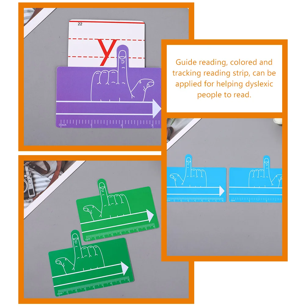 8 шт. закладки для детей инструмент чтения и фокусировки легкие с дислексии