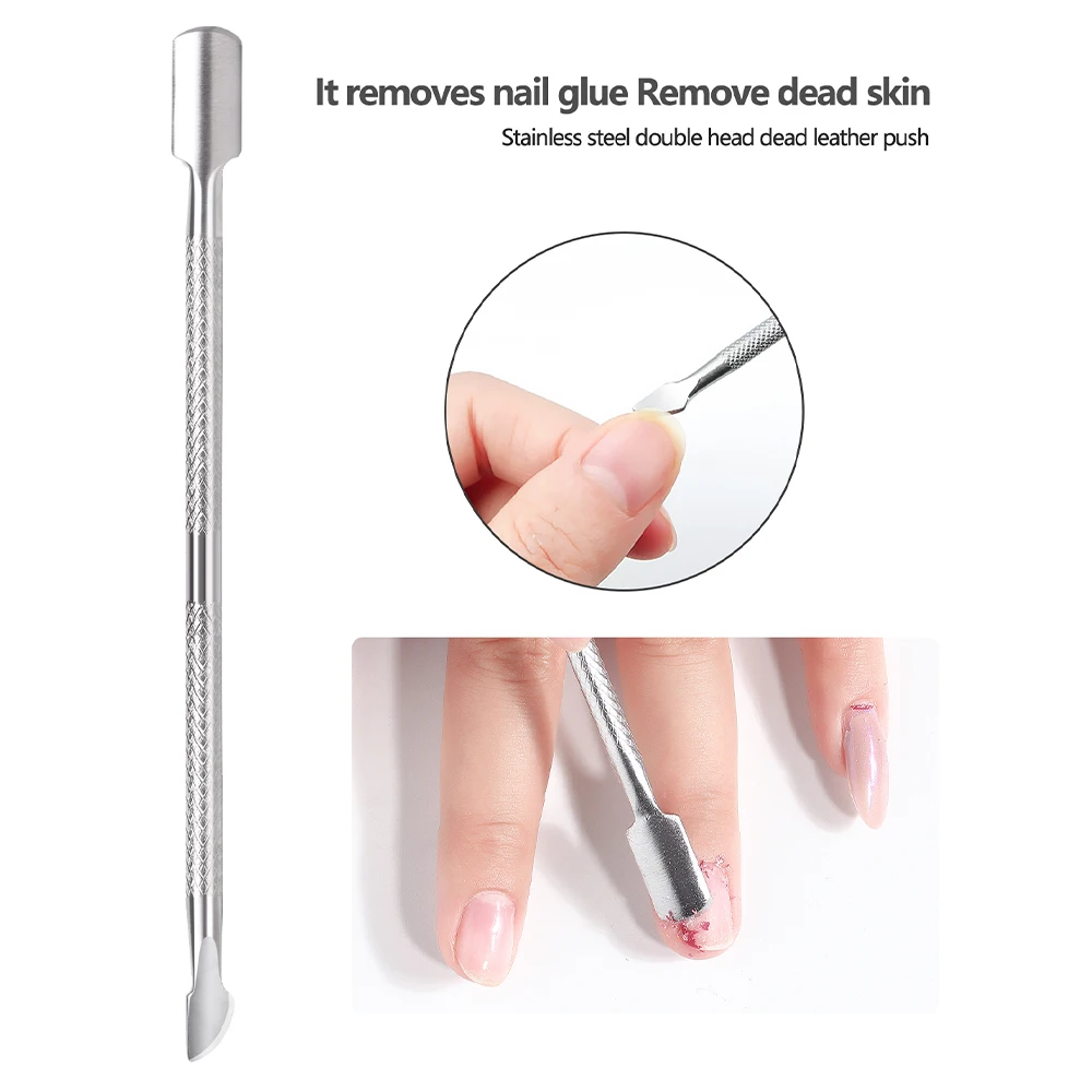 Набор для маникюра HALAIMAN пилка полировки ногтей вилка омертвевшей кожи толкатель