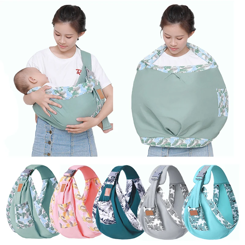 Baby Wrap Newborn Sling Dual Use Infant Nursing Cover Carrier Mesh Fabric Breastfeeding Carriers Up Baby Carrier Backpack 0-36M