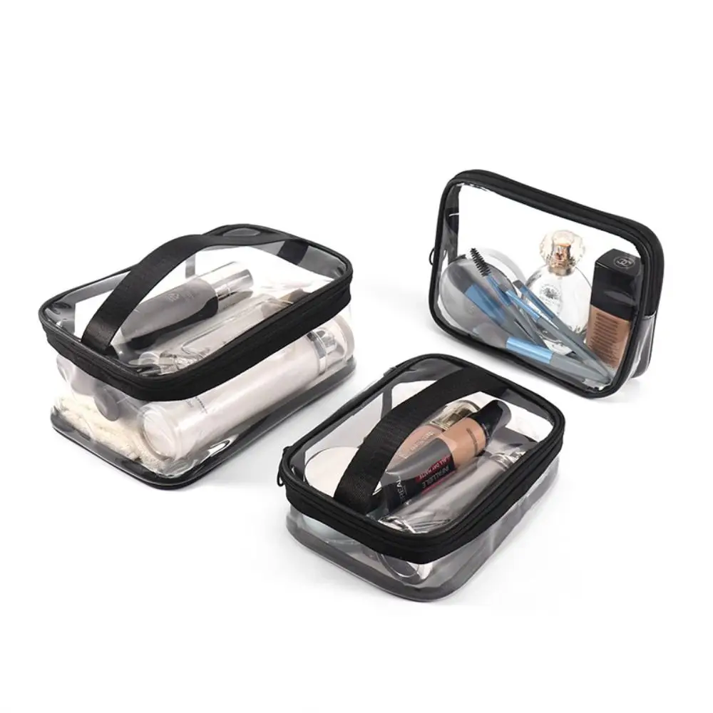 

Simple Makeup Organizer Travel Wash Pouch Female TPU Storage Bag Bath Storage Makeup Case Transparent Cosmetic Bag