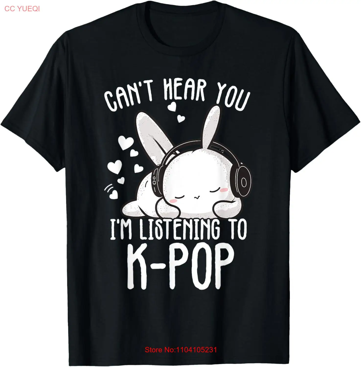 Не слышал ты я слушаю Kpop Rabbit K-pop Merchandise Футболка с капюшоном