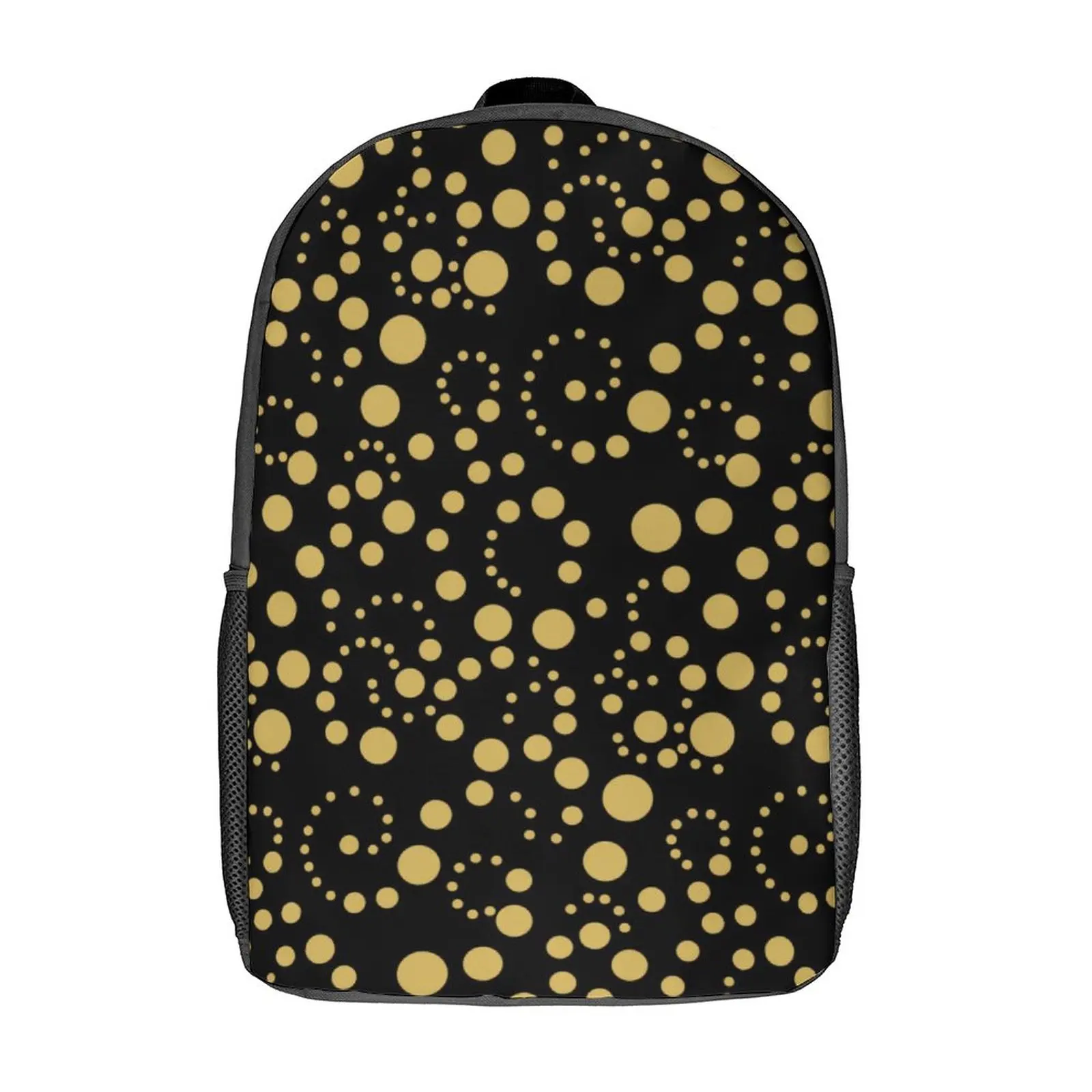 

Золотистый рюкзак в горошек, рюкзаки с принтом в горошек для мальчиков, уличная одежда из полиэстера, сумки для старших классов, Университет...