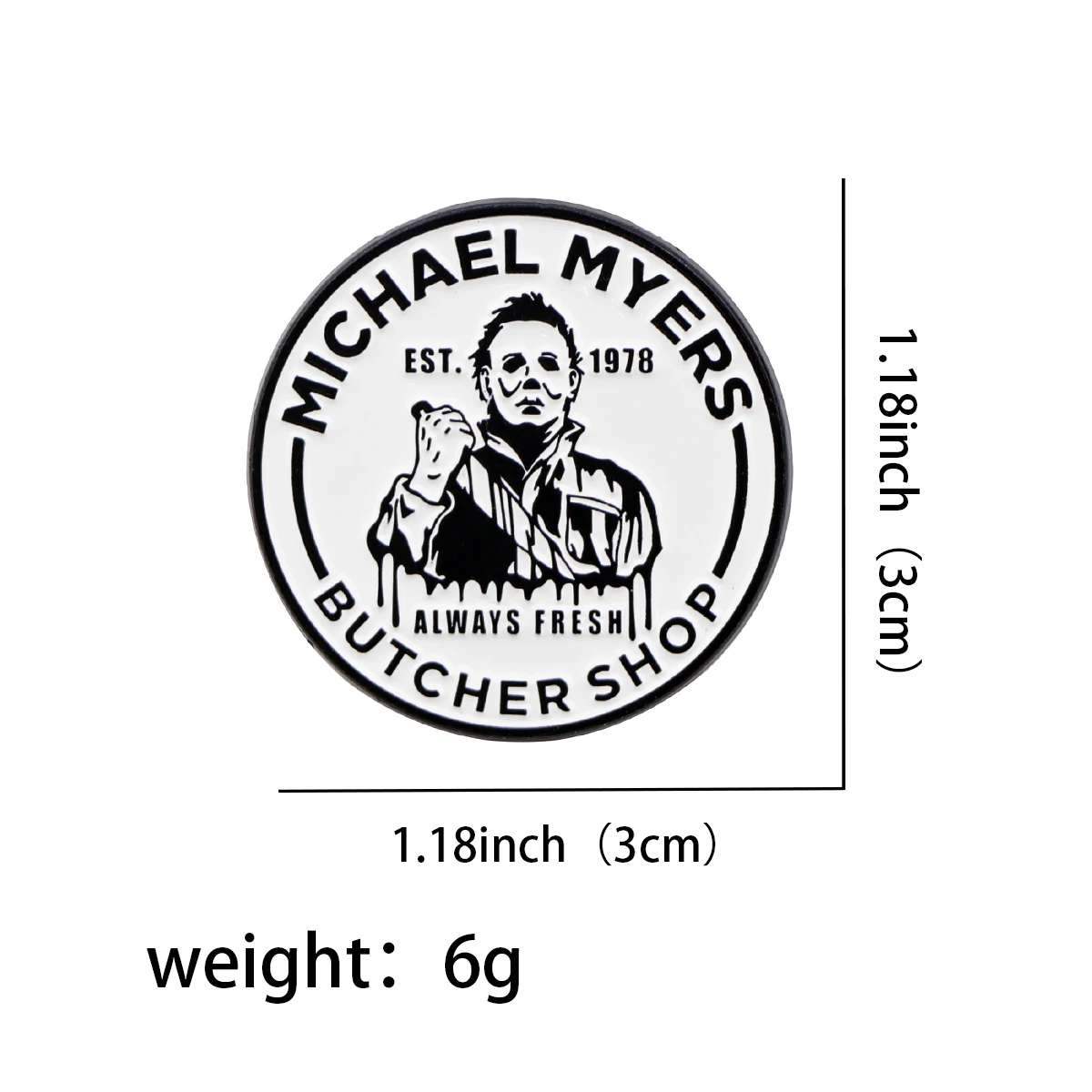 Убийца из фильма ужасов булавки для рюкзаков мужская брошь одежды ювелирные