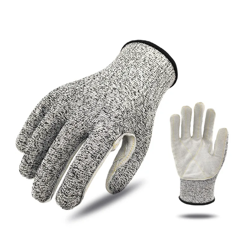 

1pair HPPE Grade 5 Anti-cut Full Finger Gloves Fishing Hunting Cut-proof Anti-cutting Manual Cookware Butcher Protection Hands