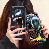 marvel venom phone case for samsung galaxy a32 4g 5g a51 4g 5g a71 4g 5g a72 4g 5g soft silicone cover funda coque back black