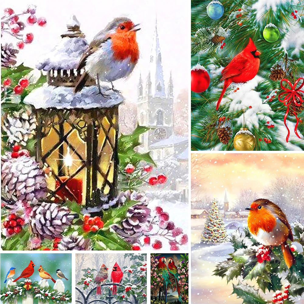 

Diamond Painting 5D Full Drill Animals Parrots DIY Customized Gifts Art Crafts Rhinestone Home Decoration Cross Stitch Hand Make