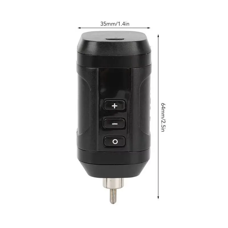 Portable RCA Tattoo Power Supply LCD Display Pen Motor Machine Universal Wireless Charging Battery 1800mAh