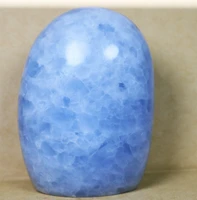 200 300g natural polished blue celestite crystal gem specimen freeform reiki stone
