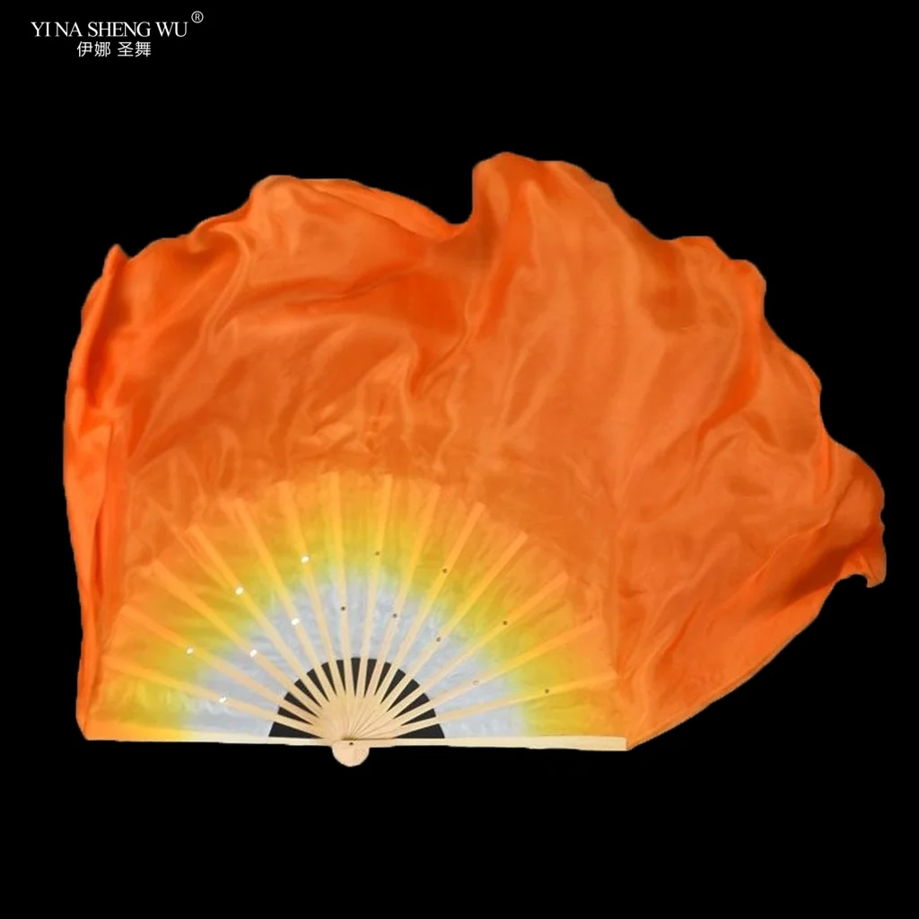 Веер-фата из искусственного шелка для танца живота фата ручной работы с