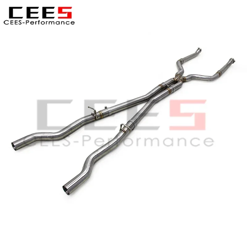 Cees SS304 средние выхлопные трубы из нержавеющей стали для BMW M550 M550i G30/N63 4.4TT 2017-2022