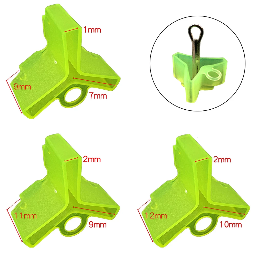 

100pcs Treble Hook Protective Cover Three-Pointed Hook Fishhook Protective Hook Cover Slot Fixed Design To Prevent Falling Off